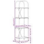 Casa si Gradina - Mobilier - Biblioteci si rafturi - Biblioteci - Raft pentru carti Stejar afumat 40 x 30 x 146 cm Lemn compozit - Infinity.ro