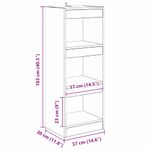 Casa si Gradina - Mobilier - Biblioteci si rafturi - Biblioteci - Dulap pentru carti stejar artizanal 40 x 30 x 103 cm - Infinity.ro