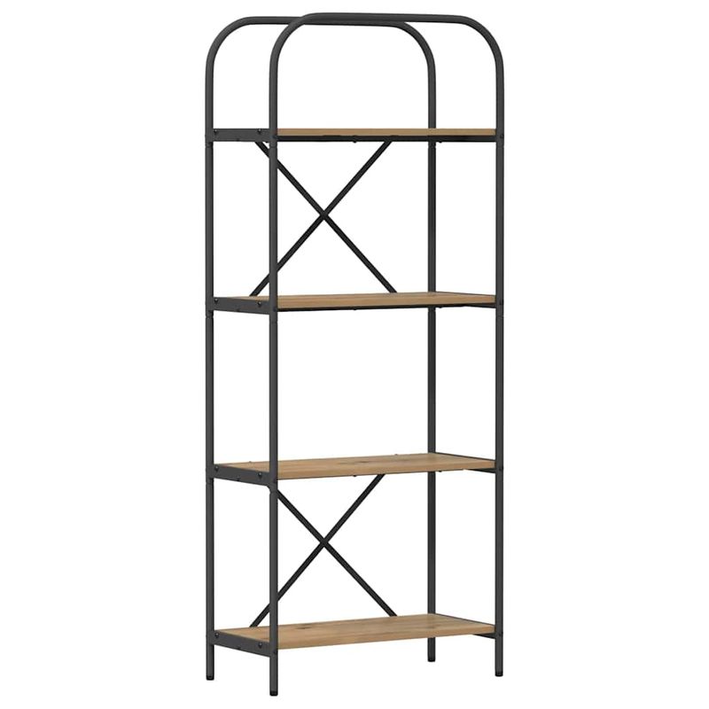 Casa si Gradina - Mobilier - Biblioteci si rafturi - Biblioteci - Raft pentru carti stejar artizanal 60 x 30 x 146 cm - Infinity.ro