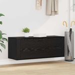 Casa si Gradina - Mobilier - Organizare si depozitare - Organizator incaltaminte - Dulap pentru pantofi cu raft Stejar negru 100 x 35 x 38 cm - Infinity.ro