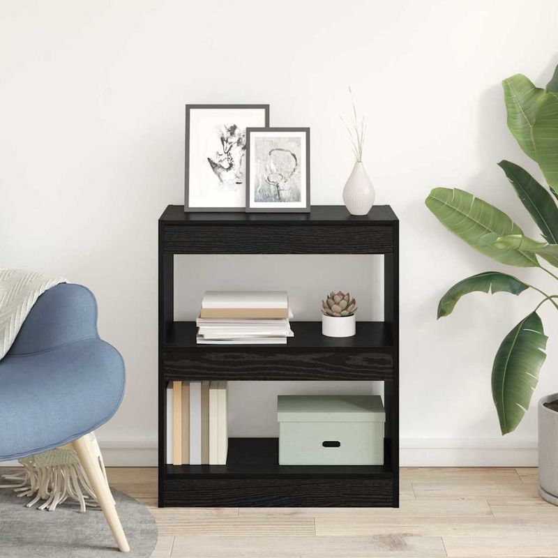 Casa si Gradina - Mobilier - Biblioteci si rafturi - Biblioteci - Dulap pentru carti Stejar negru 60 x 30 x 72 cm Lemn compozit - Infinity.ro