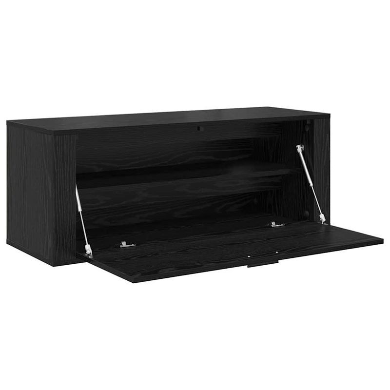 Casa si Gradina - Mobilier - Organizare si depozitare - Organizator incaltaminte - Dulap pentru pantofi cu raft Stejar negru 100 x 35 x 38 cm - Infinity.ro