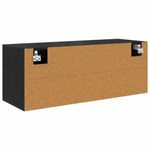 Casa si Gradina - Mobilier - Organizare si depozitare - Organizator incaltaminte - Dulap pentru pantofi cu raft Stejar negru 100 x 35 x 38 cm - Infinity.ro