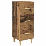 Casa si Gradina - Mobilier - Comode si corpuri - Comode - Bufet cu sertar Lemn vechi 34.5 x 34 x 90 cm Lemn compozit - Infinity.ro