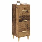 Casa si Gradina - Mobilier - Comode si corpuri - Comode - Bufet cu sertar Lemn vechi 34.5 x 34 x 90 cm Lemn compozit - Infinity.ro