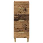 Casa si Gradina - Mobilier - Comode si corpuri - Comode - Bufet cu sertar Lemn vechi 34.5 x 34 x 90 cm Lemn compozit - Infinity.ro
