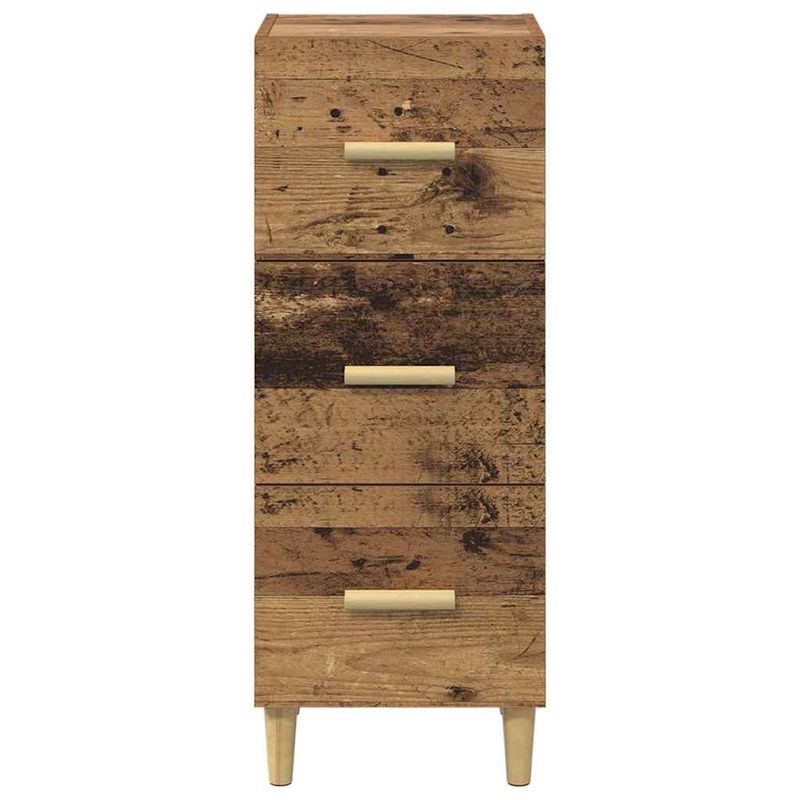 Casa si Gradina - Mobilier - Comode si corpuri - Comode - Bufet cu sertar Lemn vechi 34.5 x 34 x 90 cm Lemn compozit - Infinity.ro