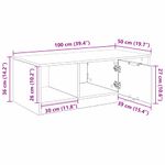 Casa si Gradina - Mobilier - Mese si birouri - Masute de cafea - Masa de cafea Stejar negru 100 x 50 x 36 cm Lemn compozit - Infinity.ro