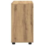 Casa si Gradina - Mobilier - Mobilier baie - Comode baie - Cabinet pentru chiuveta de baie cu depozitare stejar artizanal - Infinity.ro