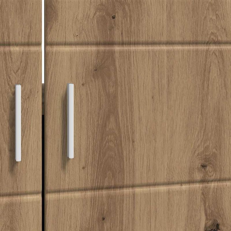 Casa si Gradina - Mobilier - Mobilier baie - Comode baie - Cabinet pentru chiuveta de baie cu depozitare stejar artizanal - Infinity.ro