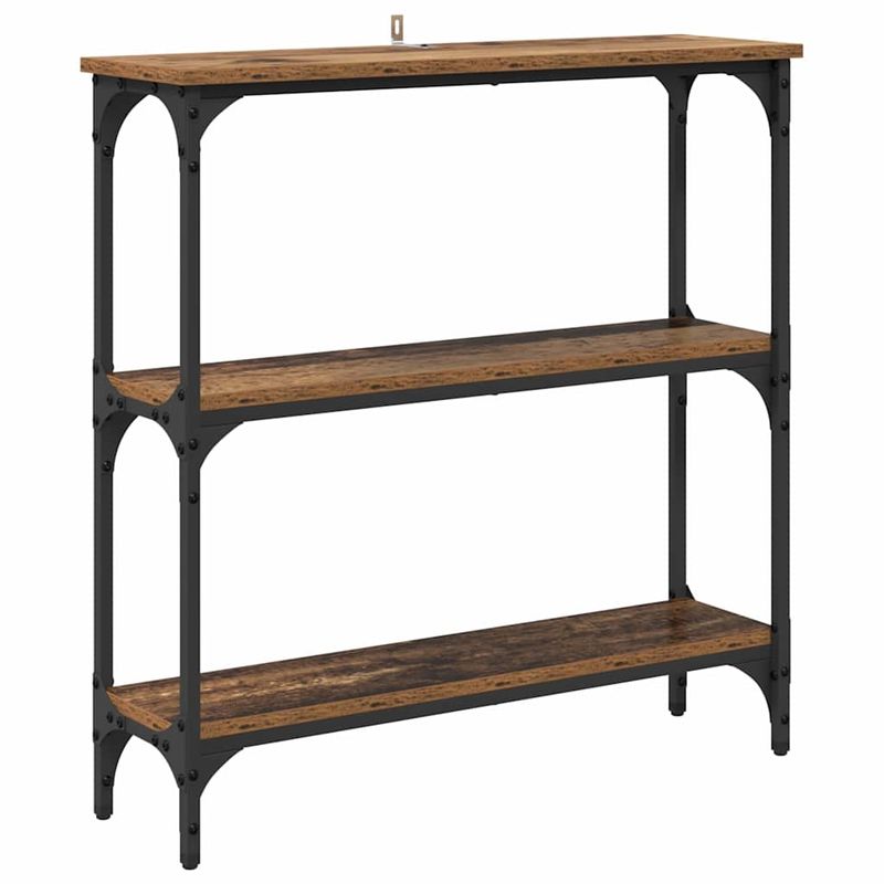 Casa si Gradina - Mobilier - Comode si corpuri - Console - Masa de consola cu raft Lemn vechi 75 x 22.5 x 75 cm - Infinity.ro