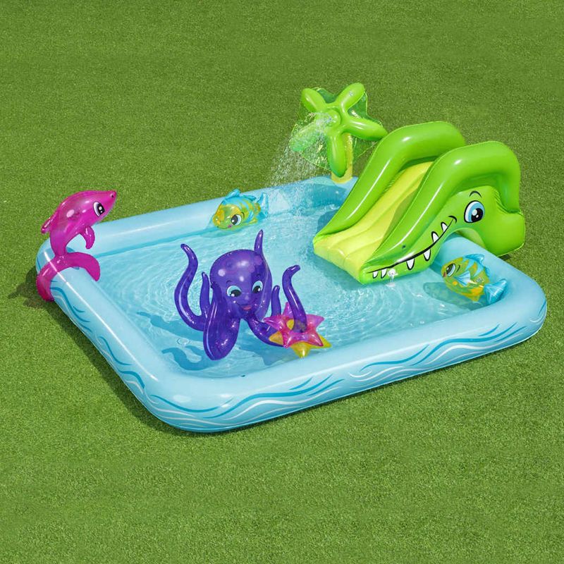 Casa si Gradina - Gradina si terasa - Piscine si accesorii - Piscine copii - Bestway Centru de joaca Fantastic Aquarium, 239x206x86 cm - Infinity.ro