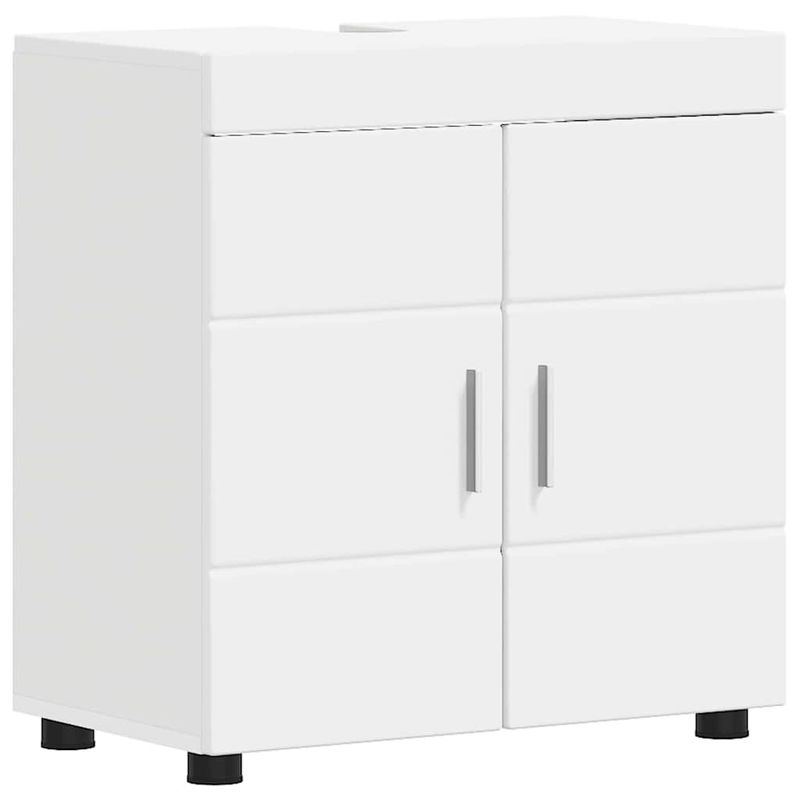 Casa si Gradina - Mobilier - Mobilier baie - Comode baie - Cabinet pentru chiuveta de baie cu usa Alb 60 x 34 x 63 cm - Infinity.ro