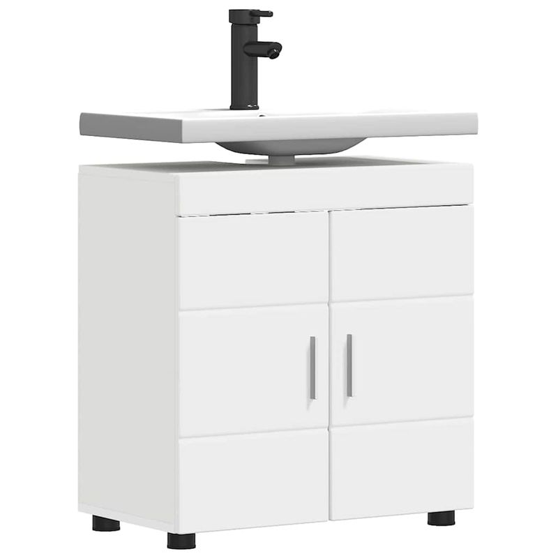 Casa si Gradina - Mobilier - Mobilier baie - Comode baie - Cabinet pentru chiuveta de baie cu usa Alb 60 x 34 x 63 cm - Infinity.ro