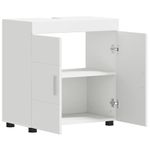 Casa si Gradina - Mobilier - Mobilier baie - Comode baie - Cabinet pentru chiuveta de baie cu usa Alb 60 x 34 x 63 cm - Infinity.ro