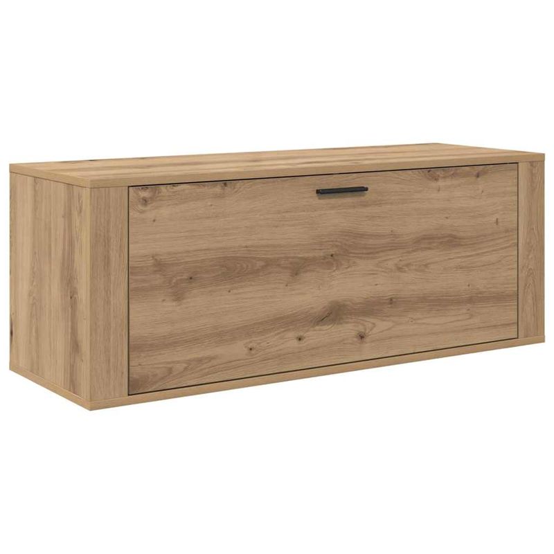 Casa si Gradina - Mobilier - Organizare si depozitare - Organizator incaltaminte - Dulap pentru pantofi cu raft stejar artizanal 100 x 35 x 38 cm - Infinity.ro