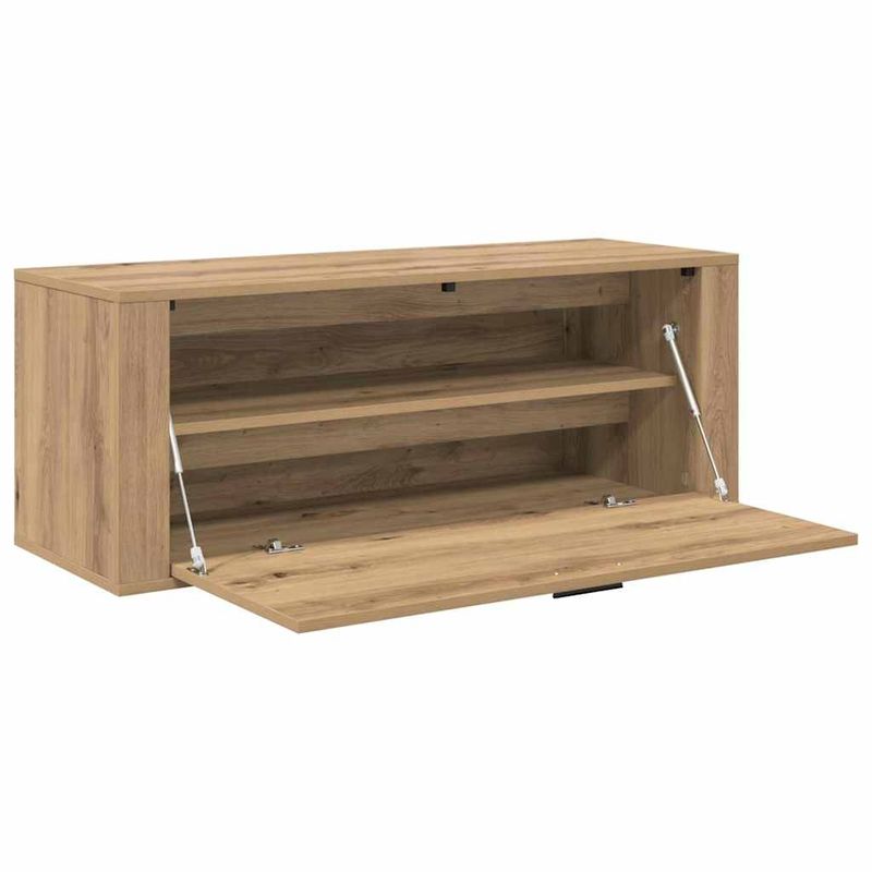 Casa si Gradina - Mobilier - Organizare si depozitare - Organizator incaltaminte - Dulap pentru pantofi cu raft stejar artizanal 100 x 35 x 38 cm - Infinity.ro