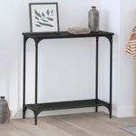 Casa si Gradina - Mobilier - Comode si corpuri - Console - Masa de consola Stejar negru 75 x 30.5 x 75 cm Lemn compozit - Infinity.ro