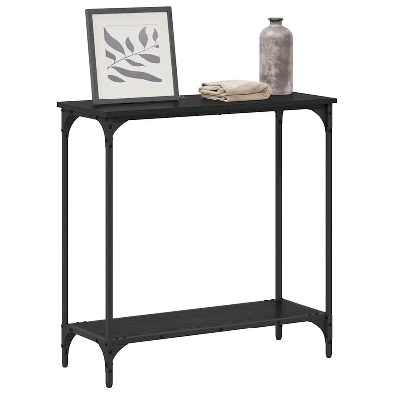 Casa si Gradina - Mobilier - Comode si corpuri - Console - Masa de consola Stejar negru 75 x 30.5 x 75 cm Lemn compozit - Infinity.ro