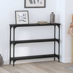 Casa si Gradina - Mobilier - Comode si corpuri - Console - Masa de consola Stejar negru 100 x 22.5 x 75 cm Lemn compozit - Infinity.ro