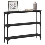 Casa si Gradina - Mobilier - Comode si corpuri - Console - Masa de consola Stejar negru 100 x 22.5 x 75 cm Lemn compozit - Infinity.ro