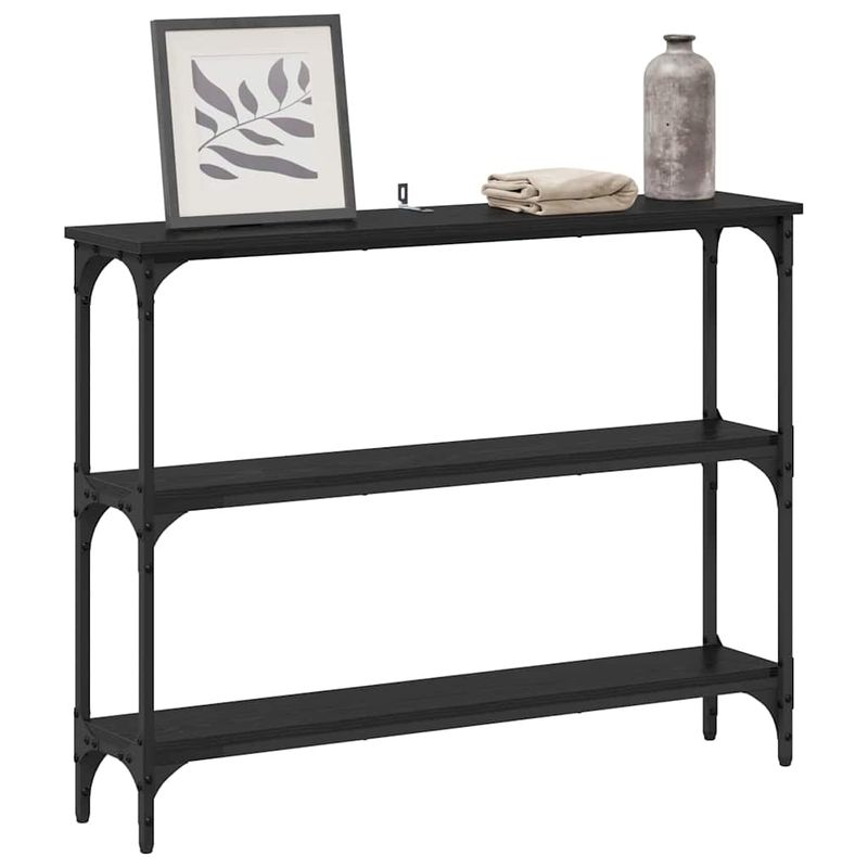 Casa si Gradina - Mobilier - Comode si corpuri - Console - Masa de consola Stejar negru 100 x 22.5 x 75 cm Lemn compozit - Infinity.ro