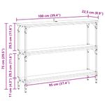 Casa si Gradina - Mobilier - Comode si corpuri - Console - Masa de consola Stejar negru 100 x 22.5 x 75 cm Lemn compozit - Infinity.ro