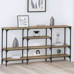 Casa si Gradina - Mobilier - Comode si corpuri - Console - Masa de consola stejar artizanal 160 x 29 x 80 cm Lemn compozit - Infinity.ro
