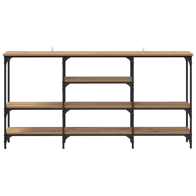 Casa si Gradina - Mobilier - Comode si corpuri - Console - Masa de consola stejar artizanal 160 x 29 x 80 cm Lemn compozit - Infinity.ro