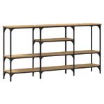 Casa si Gradina - Mobilier - Comode si corpuri - Console - Masa de consola stejar artizanal 160 x 29 x 80 cm Lemn compozit - Infinity.ro