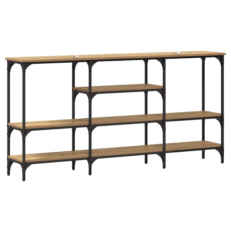 Casa si Gradina - Mobilier - Comode si corpuri - Console - Masa de consola stejar artizanal 160 x 29 x 80 cm Lemn compozit - Infinity.ro