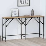 Casa si Gradina - Mobilier - Comode si corpuri - Console - Masa de consola stejar artizanal 140 x 29 x 75 cm Lemn compozit - Infinity.ro
