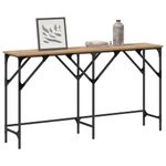 Casa si Gradina - Mobilier - Comode si corpuri - Console - Masa de consola stejar artizanal 140 x 29 x 75 cm Lemn compozit - Infinity.ro
