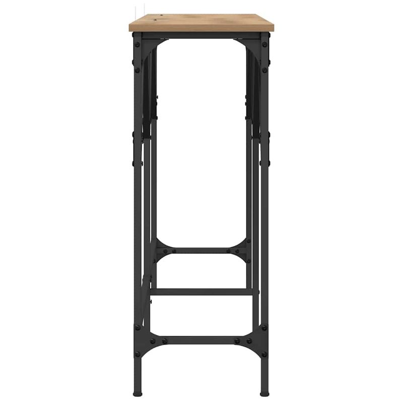 Casa si Gradina - Mobilier - Comode si corpuri - Console - Masa de consola stejar artizanal 140 x 29 x 75 cm Lemn compozit - Infinity.ro