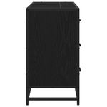 Casa si Gradina - Mobilier - Mobilier baie - Comode baie - Dulap pentru Chiuveta de Baie Stejar negru 80 x 33 x 60 cm - Infinity.ro