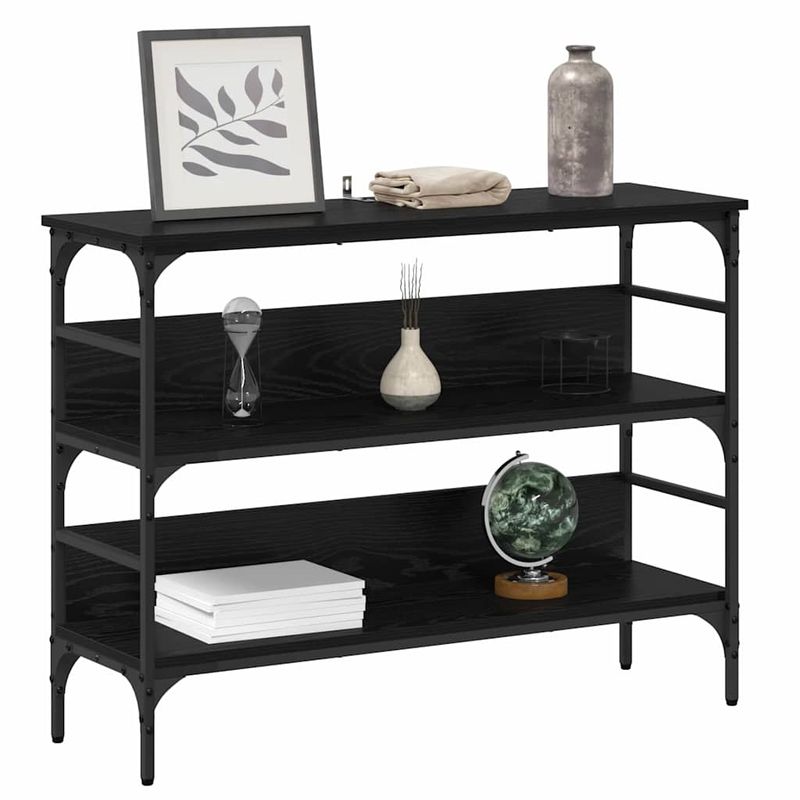 Casa si Gradina - Mobilier - Comode si corpuri - Console - Masa de consola Stejar negru 100 x 32 x 75 cm Lemn compozit - Infinity.ro