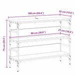 Casa si Gradina - Mobilier - Comode si corpuri - Console - Masa de consola Stejar negru 100 x 32 x 75 cm Lemn compozit - Infinity.ro