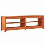 Casa si Gradina - Mobilier - Organizare si depozitare - Organizator incaltaminte - Banca pentru pantofi cu raft Maro ceruit 160 x 36.5 x 50 cm - Infinity.ro