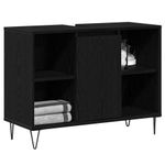 Casa si Gradina - Mobilier - Mobilier baie - Corpuri baie - Dulap de Baie cu usa Stejar negru 80 x 33 x 60 cm Lemn compozit - Infinity.ro