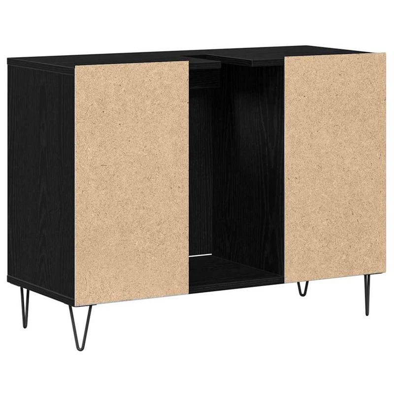 Casa si Gradina - Mobilier - Mobilier baie - Corpuri baie - Dulap de Baie cu usa Stejar negru 80 x 33 x 60 cm Lemn compozit - Infinity.ro