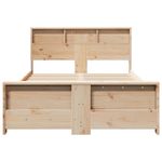 Casa si Gradina - Mobilier - Paturi si accesorii - Paturi - Cadru de pat cu headboard Maro 120 x 200 cm Lemn masiv de pin - Infinity.ro