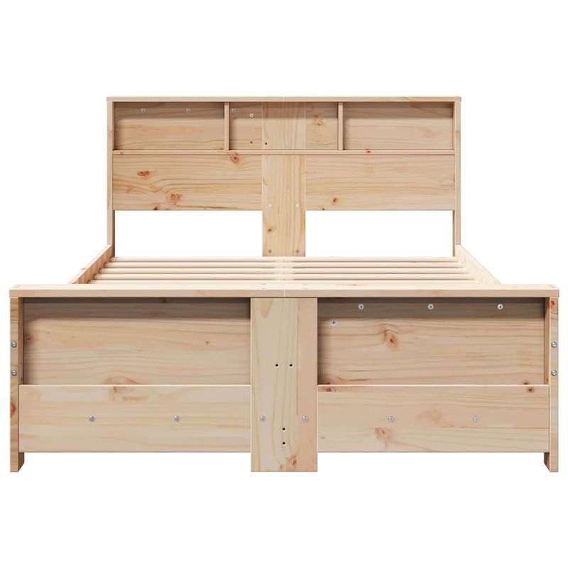 Casa si Gradina - Mobilier - Paturi si accesorii - Paturi - Cadru de pat cu headboard Maro 120 x 200 cm Lemn masiv de pin - Infinity.ro