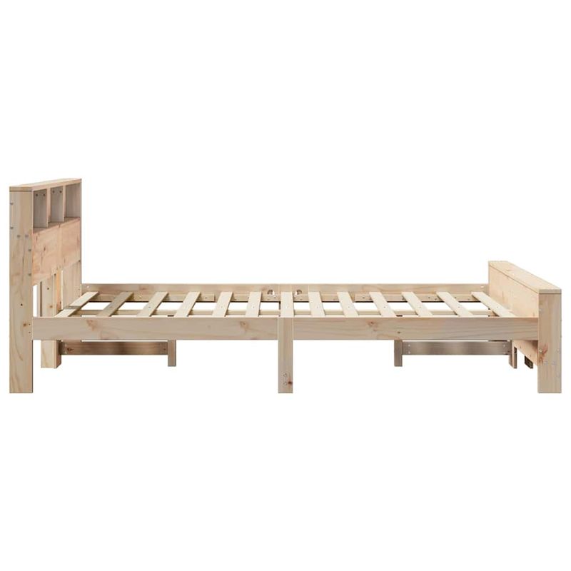 Casa si Gradina - Mobilier - Paturi si accesorii - Paturi - Cadru de pat cu headboard Maro 120 x 200 cm Lemn masiv de pin - Infinity.ro