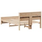 Casa si Gradina - Mobilier - Paturi si accesorii - Paturi - Cadru de pat cu headboard Maro 120 x 200 cm Lemn masiv de pin - Infinity.ro
