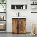 Casa si Gradina - Mobilier - Mobilier baie - Corpuri baie - Cabinet pentru chiuveta de baie Lemn vechi 60 x 34 x 63 cm - Infinity.ro