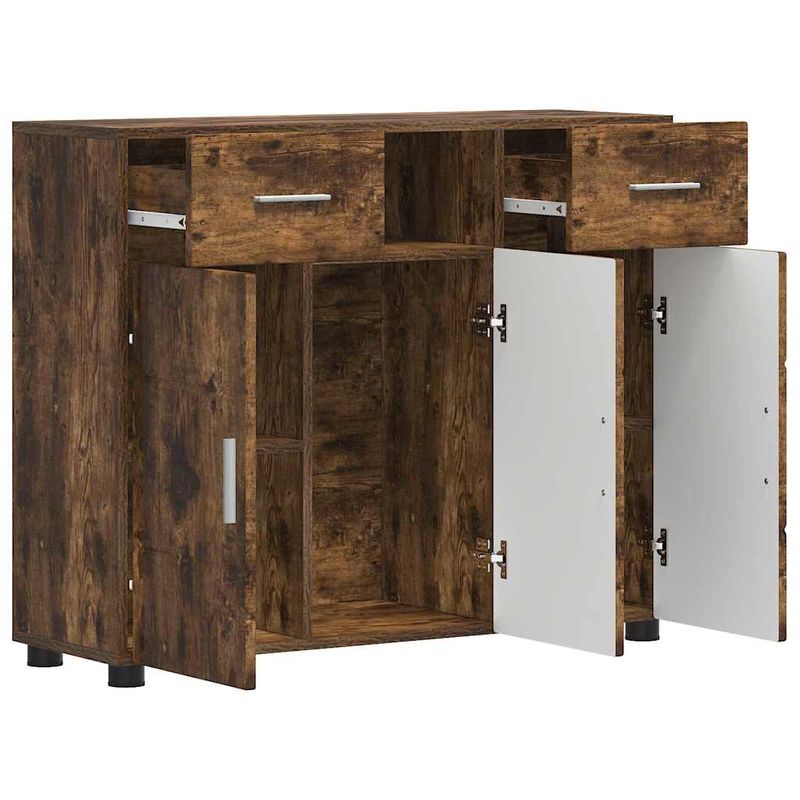 Casa si Gradina - Mobilier - Comode si corpuri - Comode - Bufet cu sertar Stejar afumat 88.5 x 30.5 x 73 cm Lemn compozit - Infinity.ro