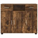 Casa si Gradina - Mobilier - Comode si corpuri - Comode - Bufet cu sertar Stejar afumat 88.5 x 30.5 x 73 cm Lemn compozit - Infinity.ro
