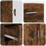 Casa si Gradina - Mobilier - Seturi de mobilier - Seturi living - Bufet cu sertar Stejar afumat 88.5 x 30.5 x 73 cm Lemn compozit - Infinity.ro