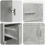 Casa si Gradina - Mobilier - Comode si corpuri - Comode - Bufet cu sertar Gri beton 88.5 x 30.5 x 73 cm Lemn compozit - Infinity.ro