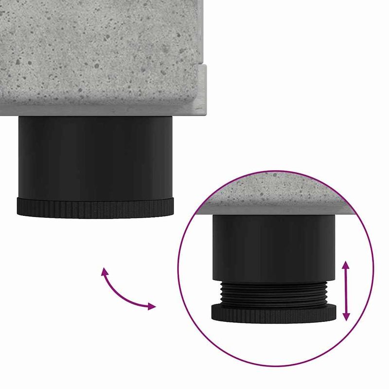 Casa si Gradina - Mobilier - Comode si corpuri - Comode - Bufet cu sertar Gri beton 88.5 x 30.5 x 73 cm Lemn compozit - Infinity.ro